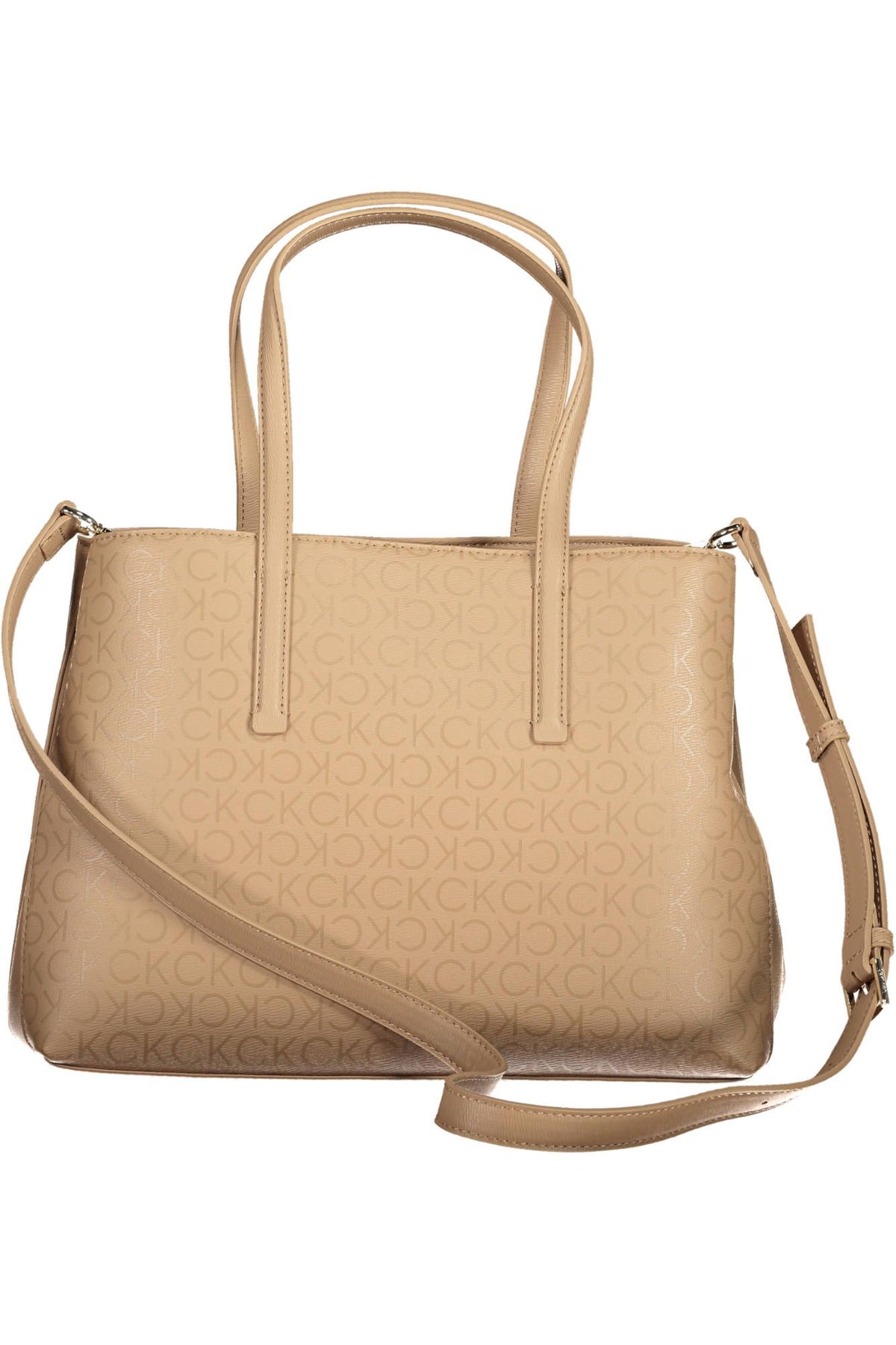 Calvin Klein Eco-Chic Beige Handbag with Modern Flair