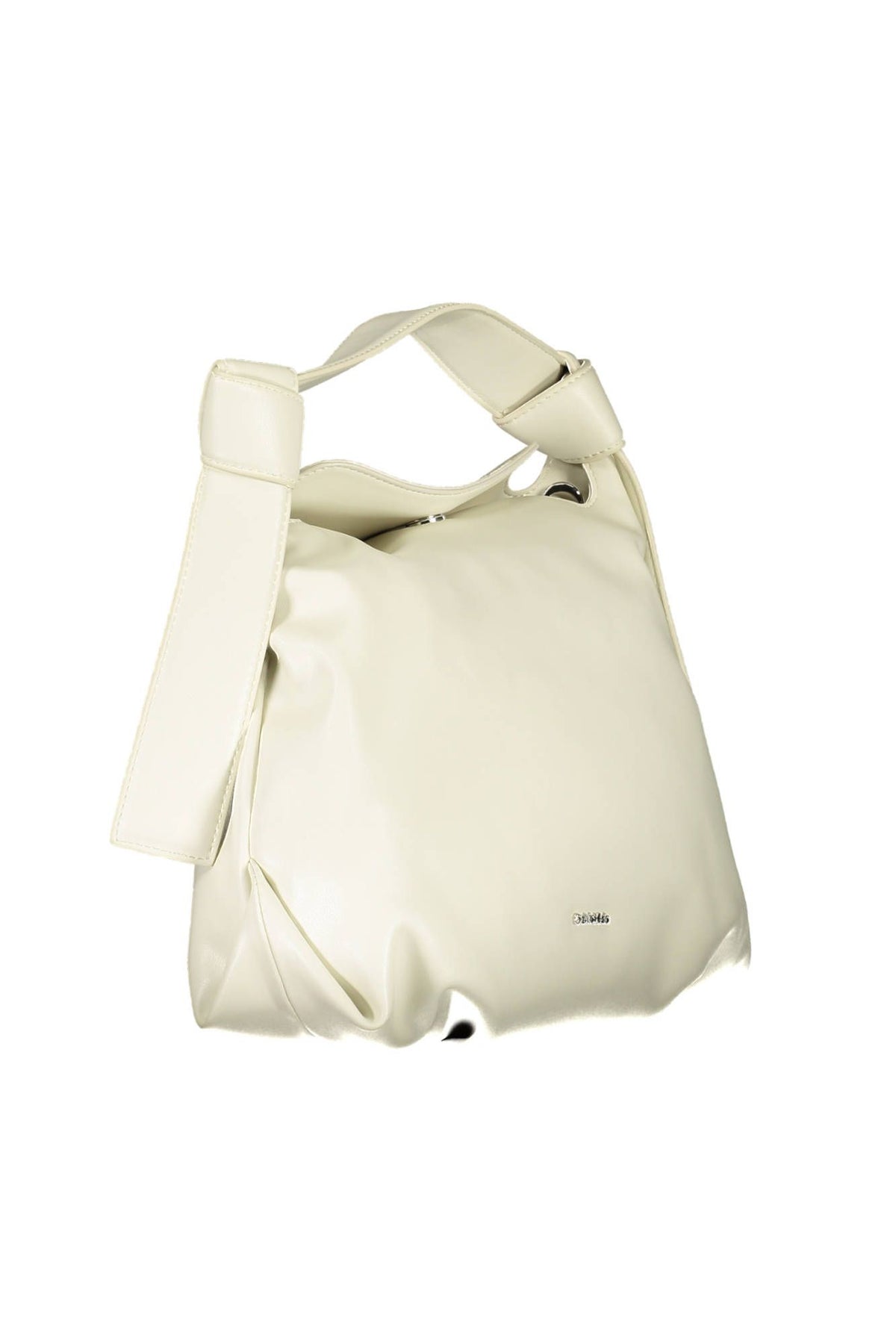 Calvin Klein Elegant Beige Shoulder Bag with Contrasting Details