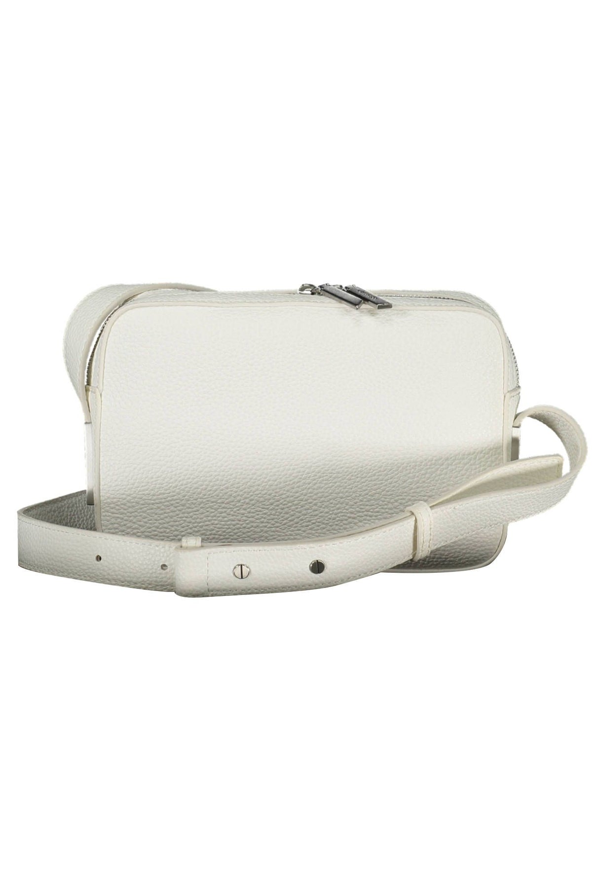 Calvin Klein Elegant White Shoulder Bag with Logo Detail