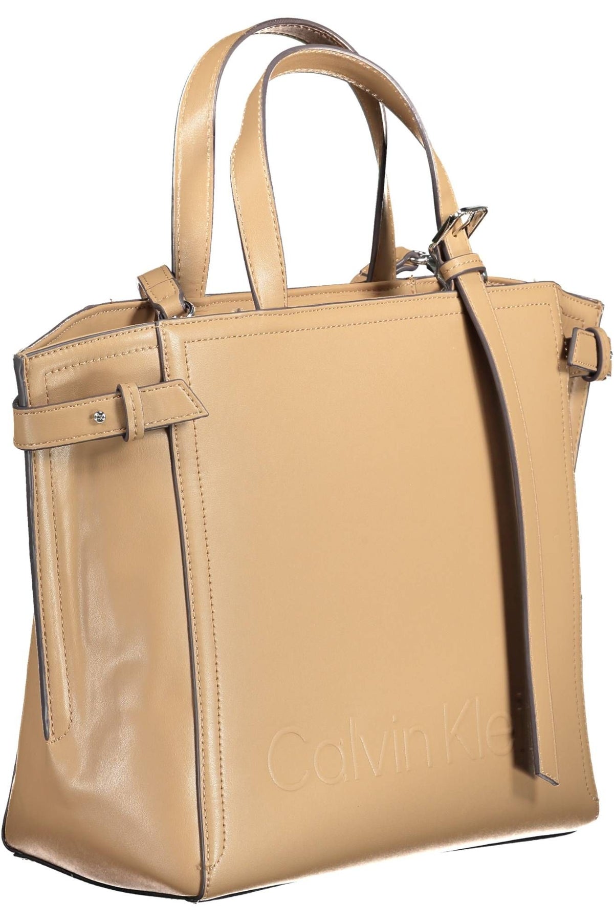 Calvin Klein Elegant Brown Shoulder Bag with Adjustable Strap