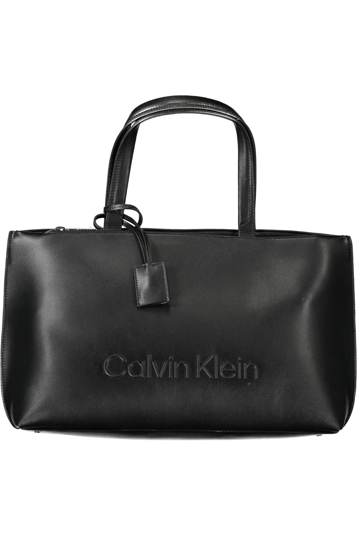 Calvin Klein Elegant Black Shoulder Bag with Contrast Details