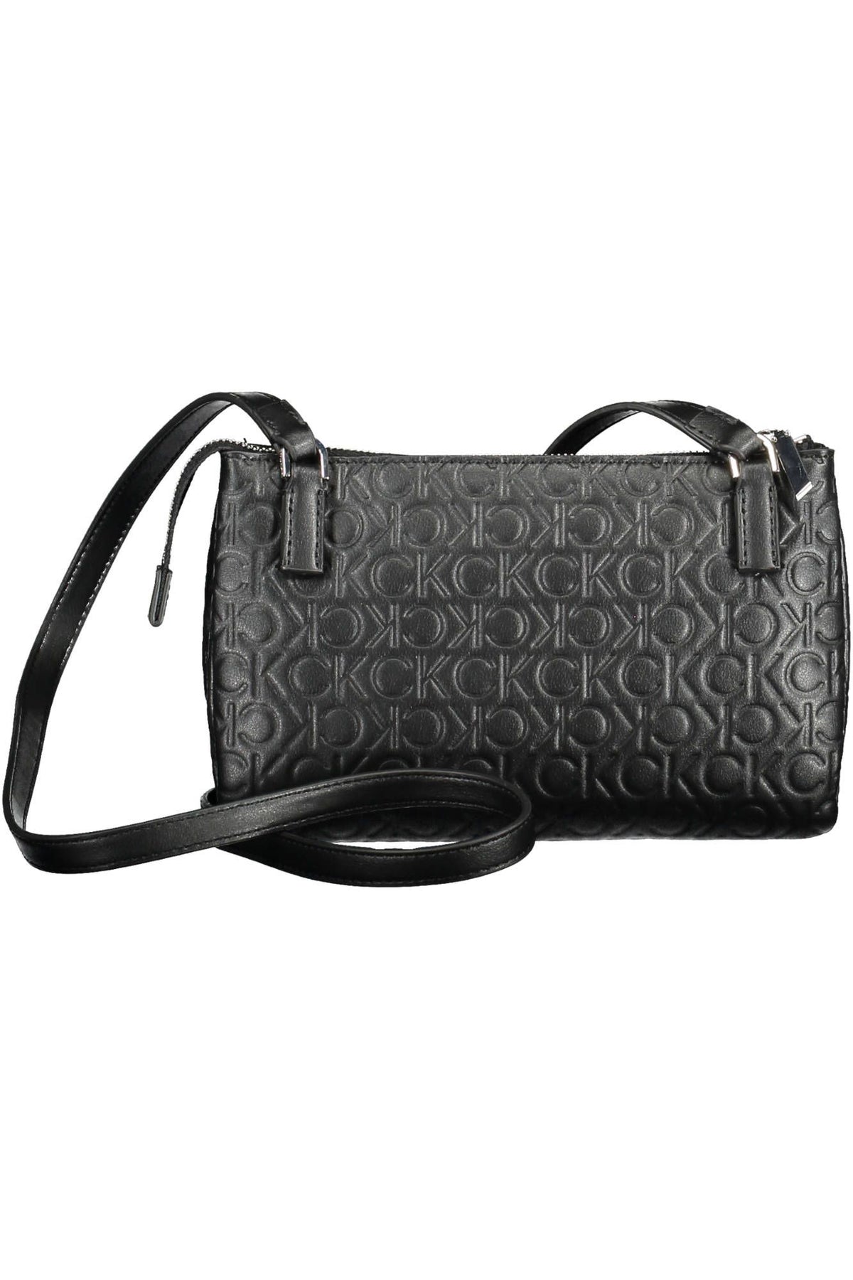 Calvin Klein Elegant Black Shoulder Bag with Contrasting Details