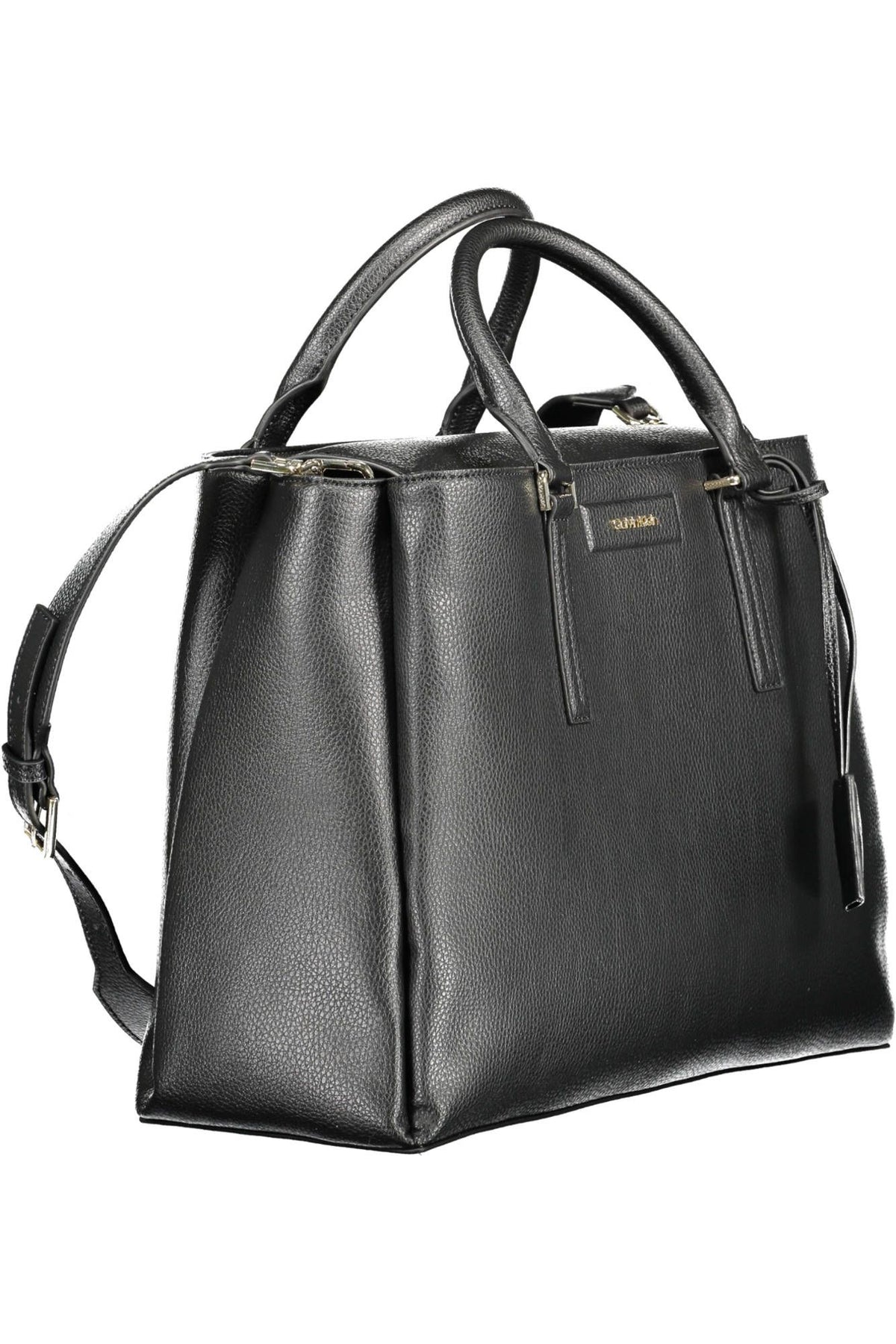 Calvin Klein Elegant Black Shoulder Bag with Chic Detailing