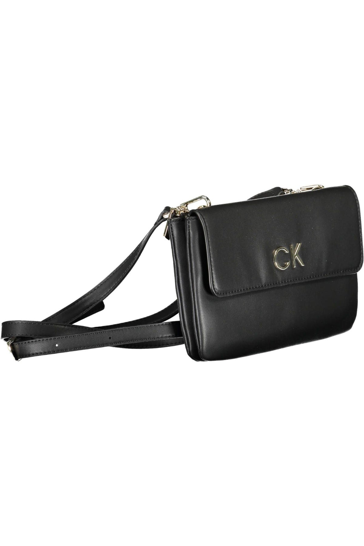 Calvin Klein Sleek Black Recycled Polyester Handbag