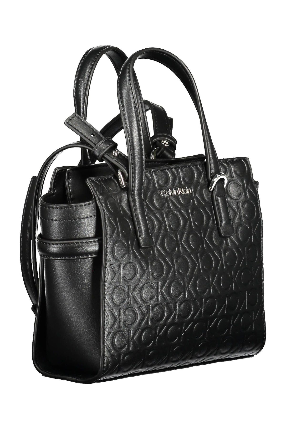 Calvin Klein Eco-Chic Black Handbag with Sleek Design