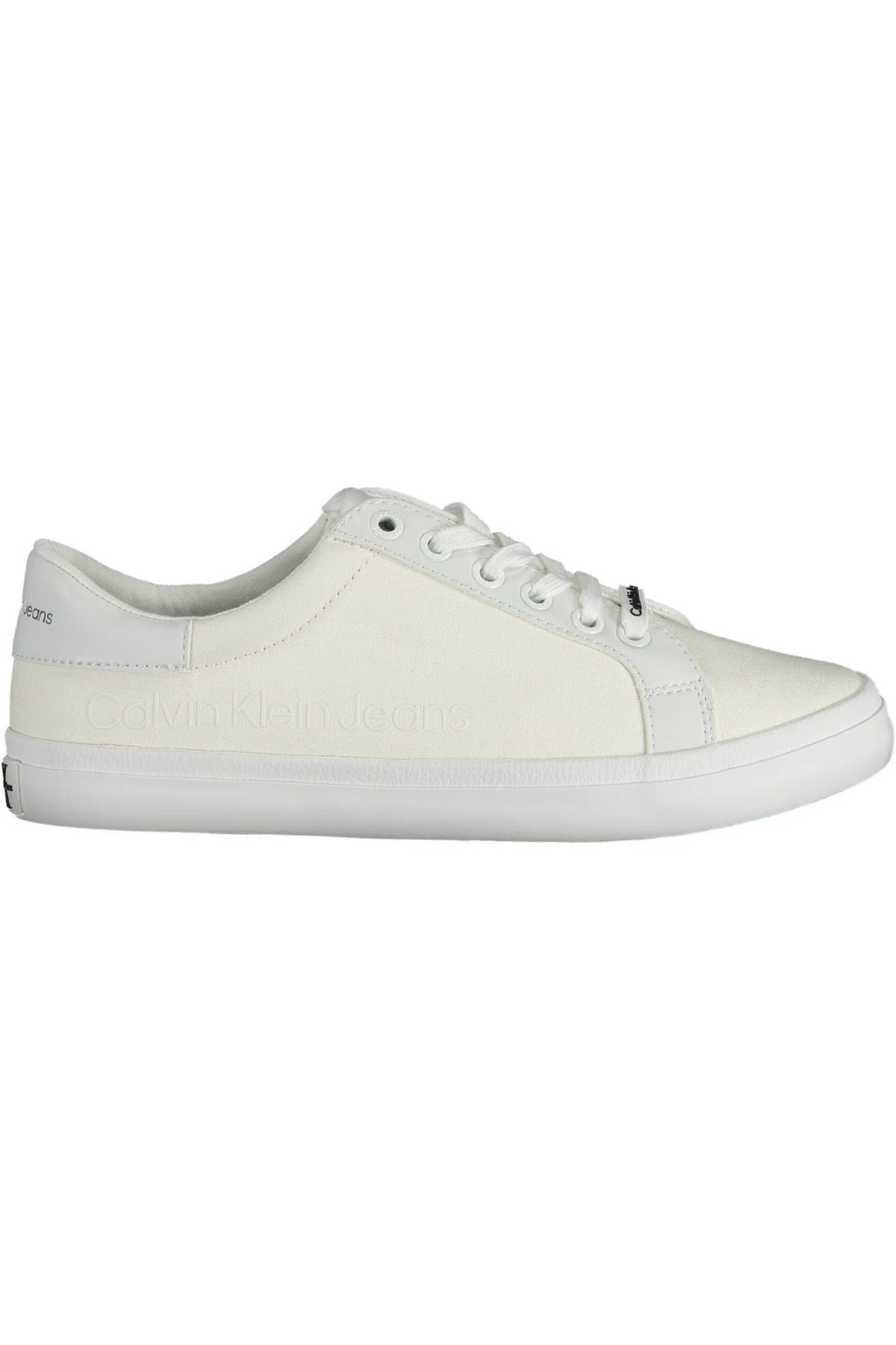 Calvin Klein Eco-Conscious White Sneakers with Logo Detail