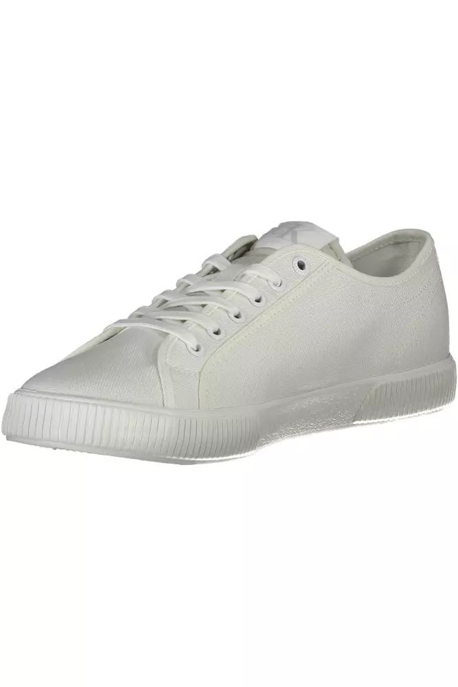 Calvin Klein Sleek White Sneakers with Eco-Friendly Twist