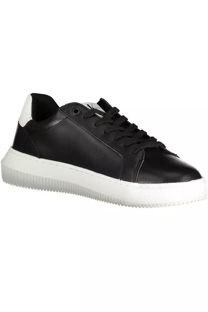 Calvin Klein Eco-Conscious Black Sneakers with Logo Accent