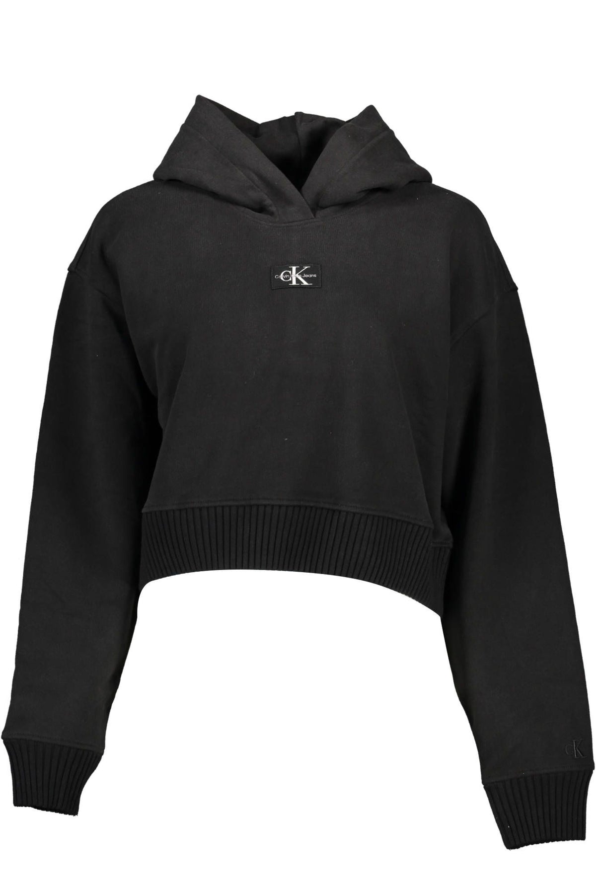 Calvin Klein Eco-Chic Black Brushed Hooded Sweatshirt