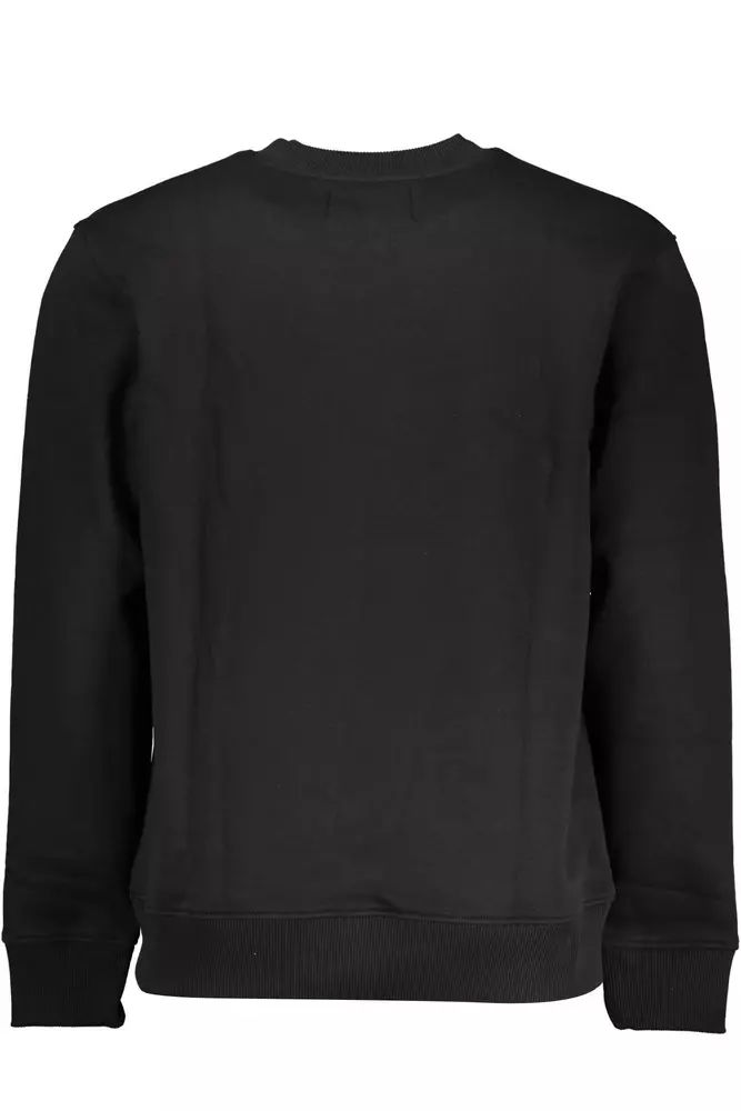 Calvin Klein Sleek Black Embroidered Logo Sweatshirt