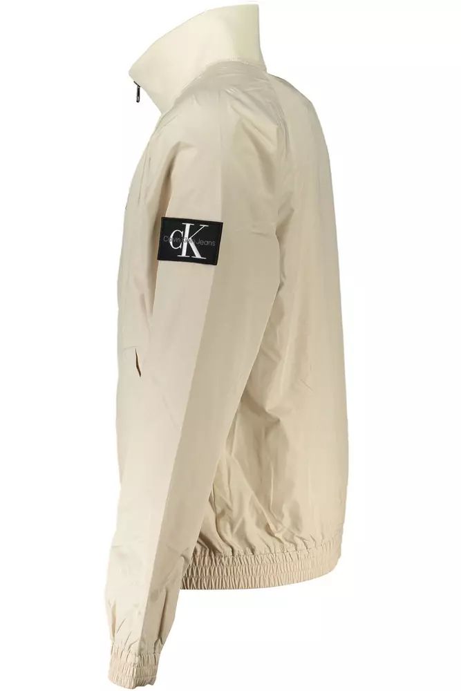 Calvin Klein Chic Beige Long-Sleeved Lightweight Jacket