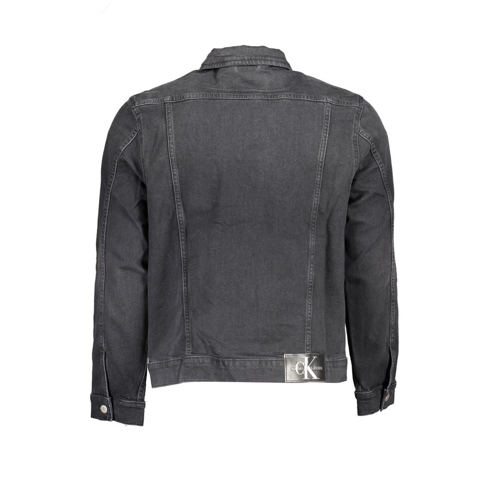 Calvin Klein Sleek Slim Fit Denim Jacket with Subtle Logo