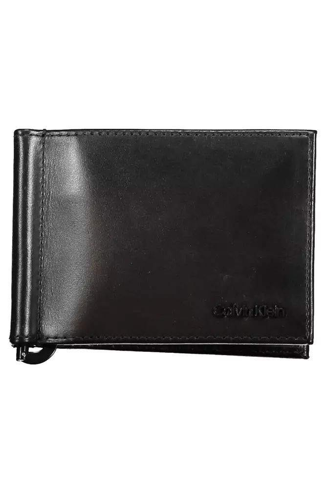 Calvin Klein Sleek Black Leather Wallet with RFID Block