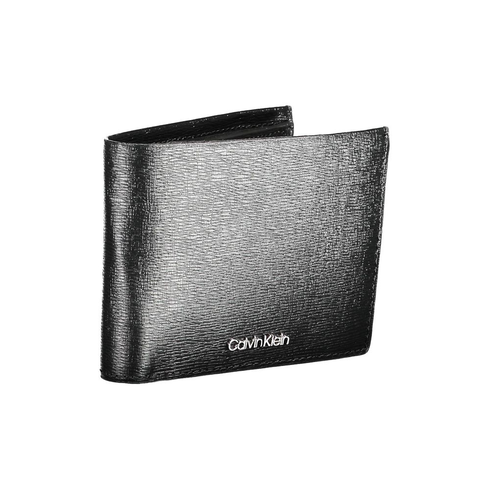 Calvin Klein Elegant Black Leather Wallet with RFID Block