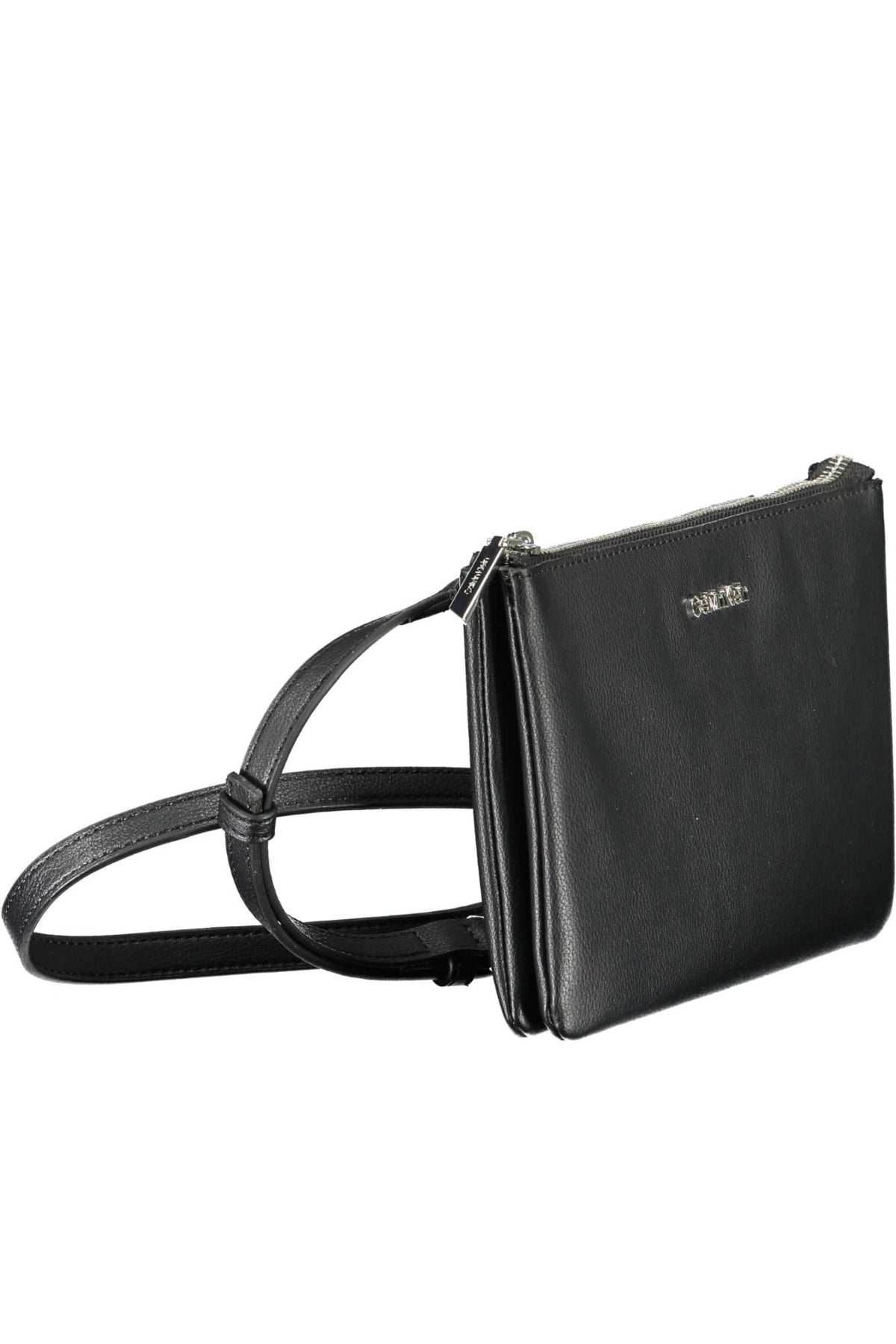 Calvin Klein Elegant Black Shoulder Bag with Logo Detail