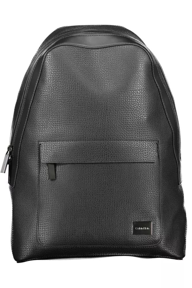 Calvin Klein Sleek Black Urban Backpack with Logo Detail