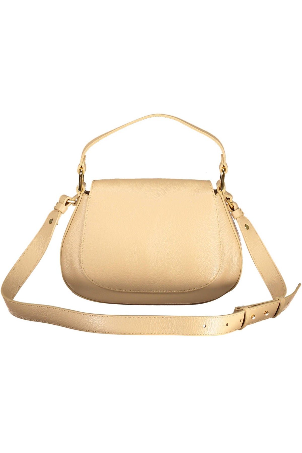 Coccinelle Beige Leather Elegance Shoulder Bag