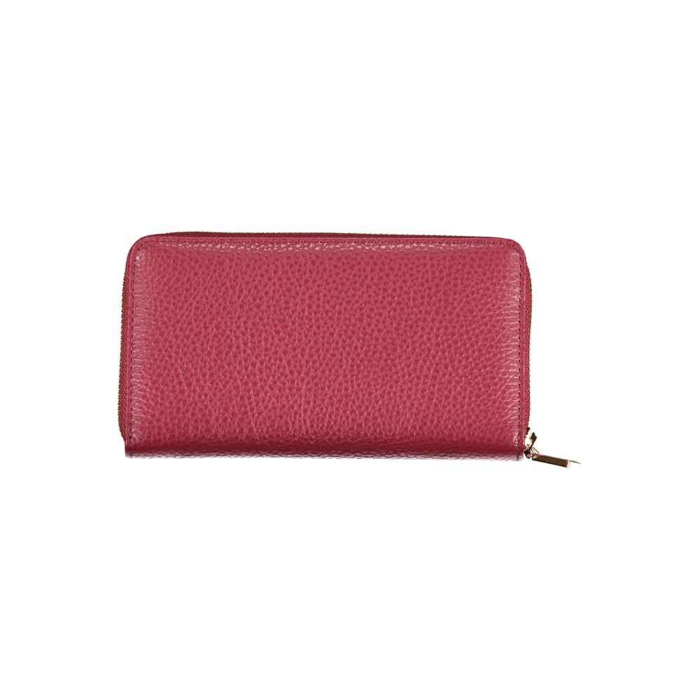 Coccinelle Elegant Pink Leather Zip Wallet