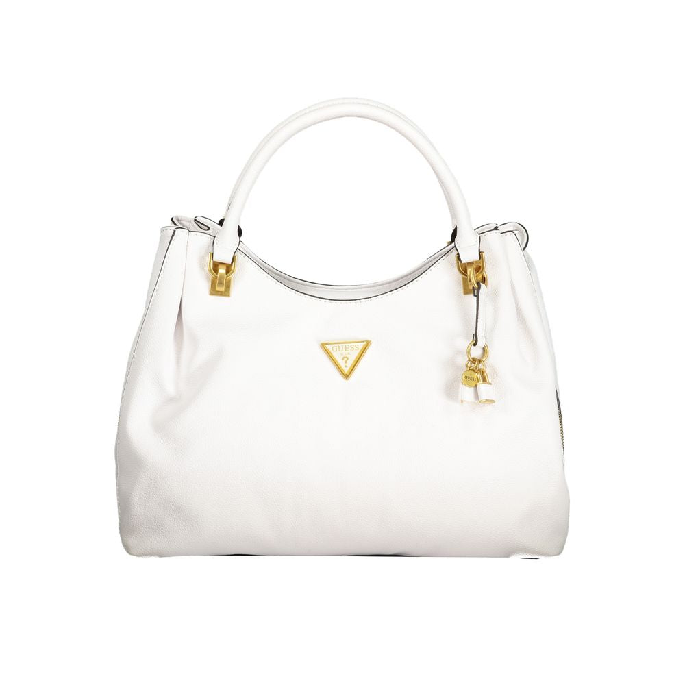 Guess Jeans White Polyethylene Handbag