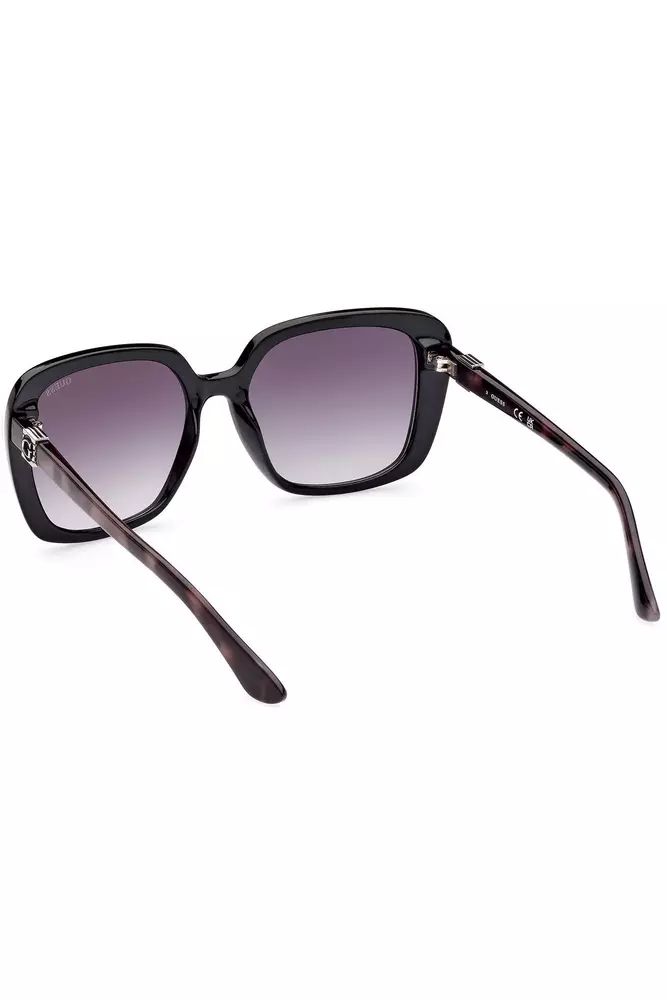 Guess Jeans Chic Black Square Lens Sunglasses