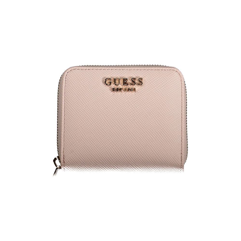 Guess Jeans Pink Polyethylene Wallet