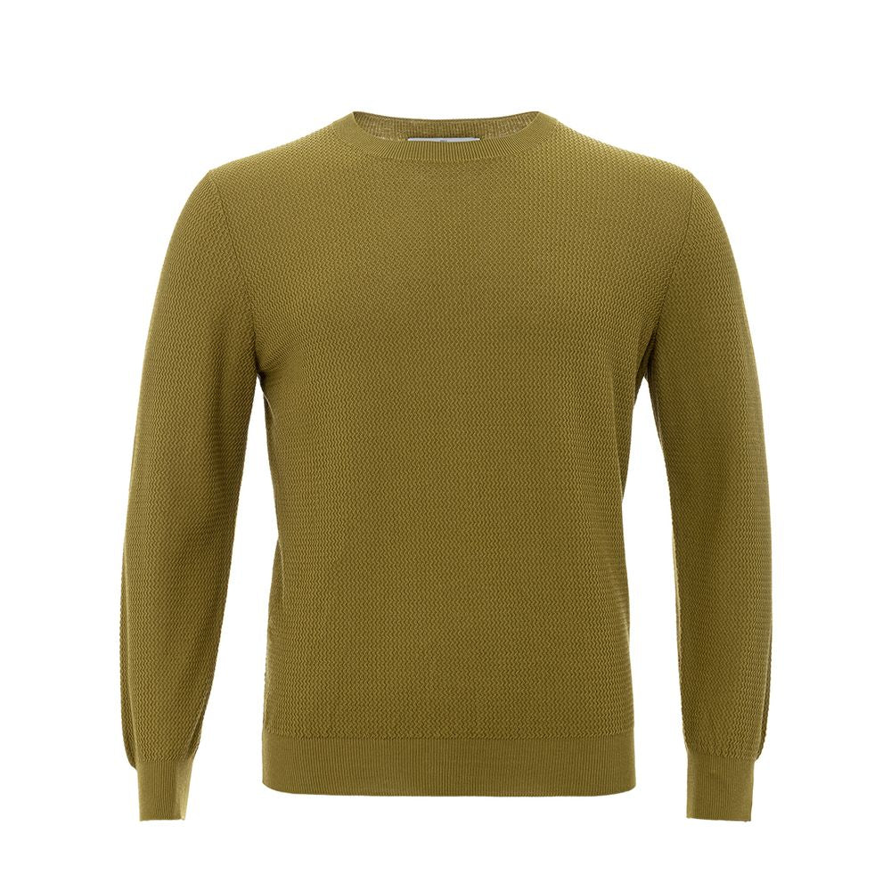 Gran Sasso Elegant Cotton Green Sweater for Men