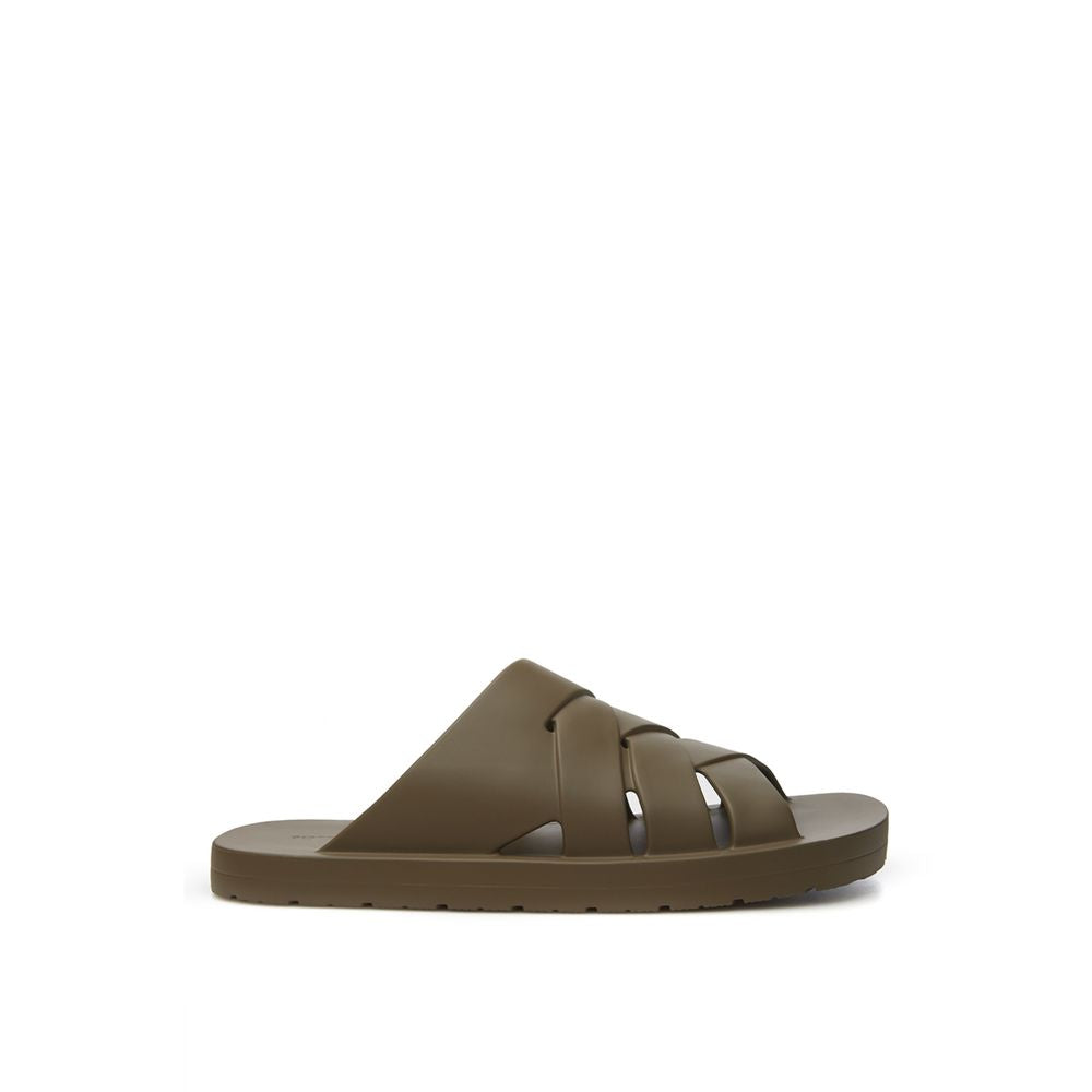 Bottega Veneta Elegant Brown Cotton Sandals for Men