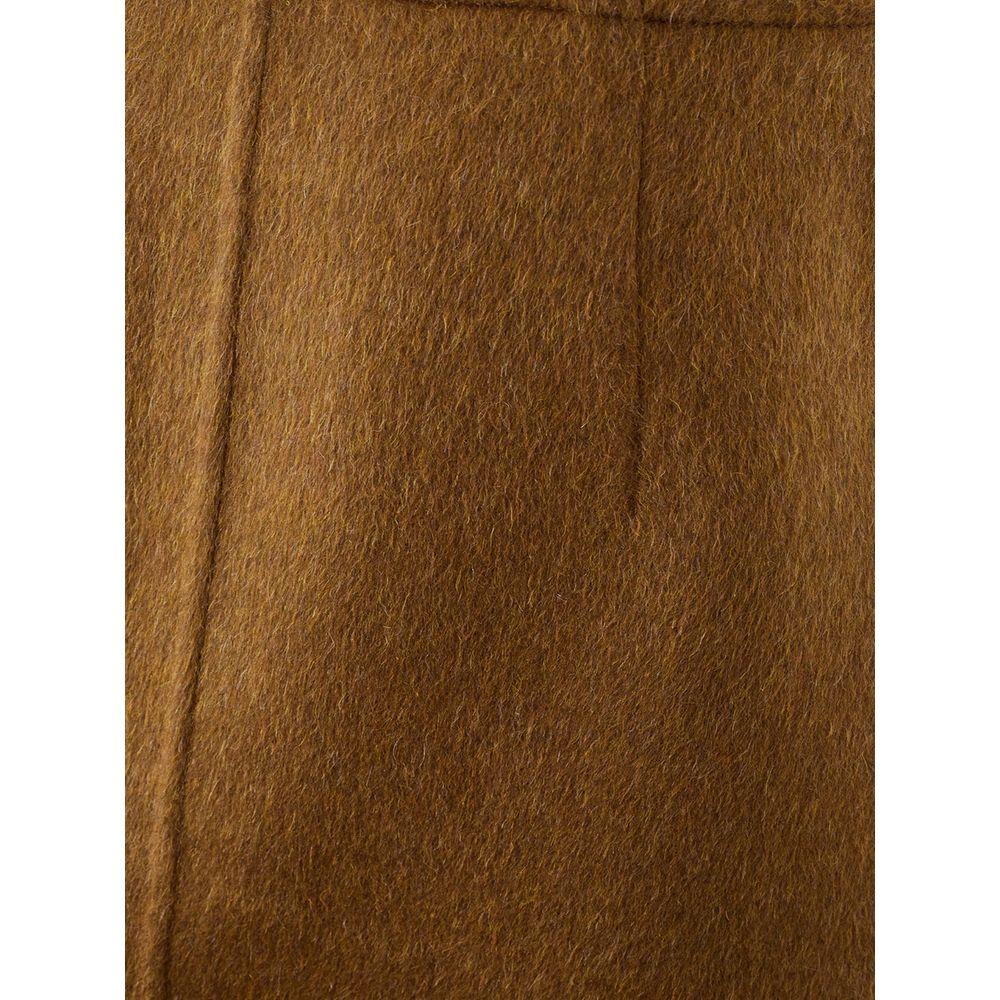 Bottega Veneta Elegant Wool Brown Skirt for Sophisticated Style