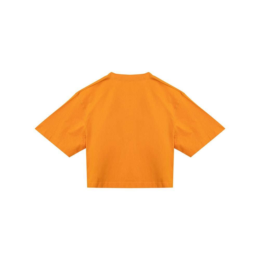 Off-White Radiant Orange Cotton Tee for Trendsetters