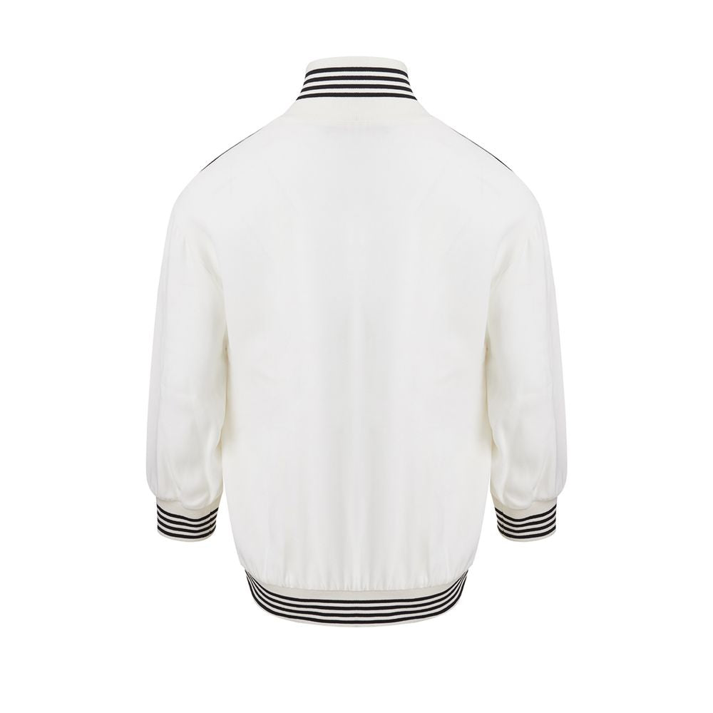 Dolce & Gabbana Chic White Cotton Sweater for Women