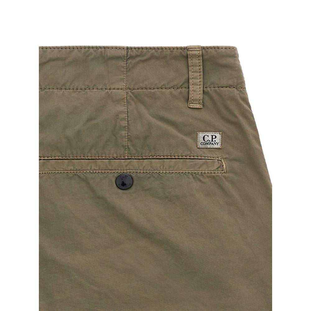 C.P. Company Elevate Your Wardrobe: Chic Army Cotton Shorts