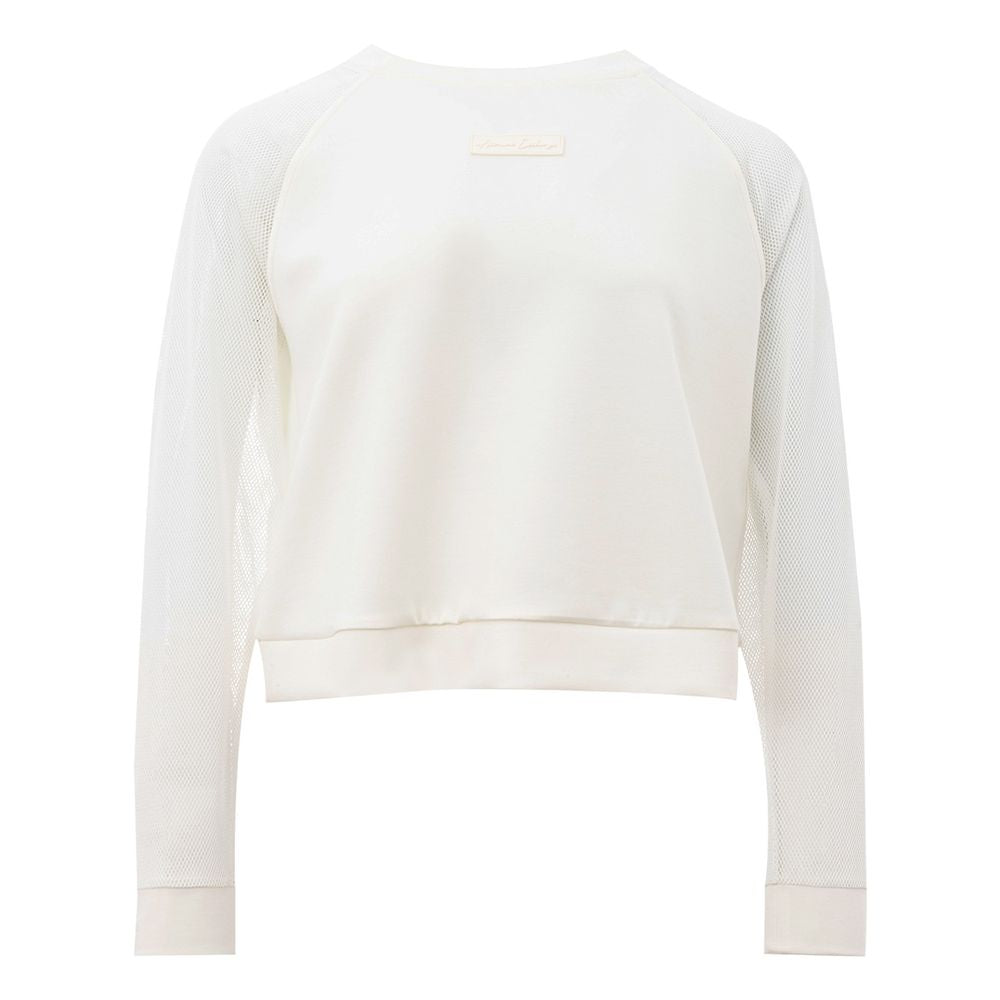 Armani Exchange Elegant White Polyamide Sweater for Women