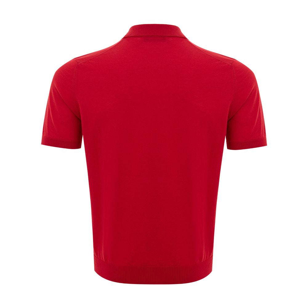 Gran Sasso Elegant Red Italian Cotton Polo Shirt