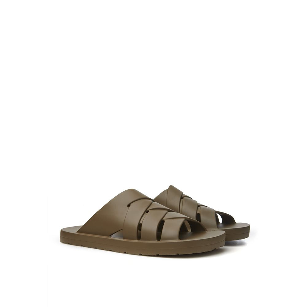 Bottega Veneta Elegant Brown Cotton Sandals for Men