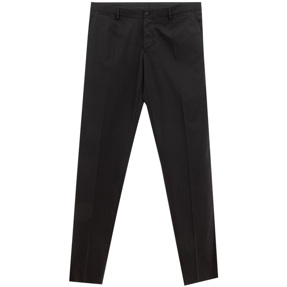 Dolce & Gabbana Elegant Black Wool Trousers