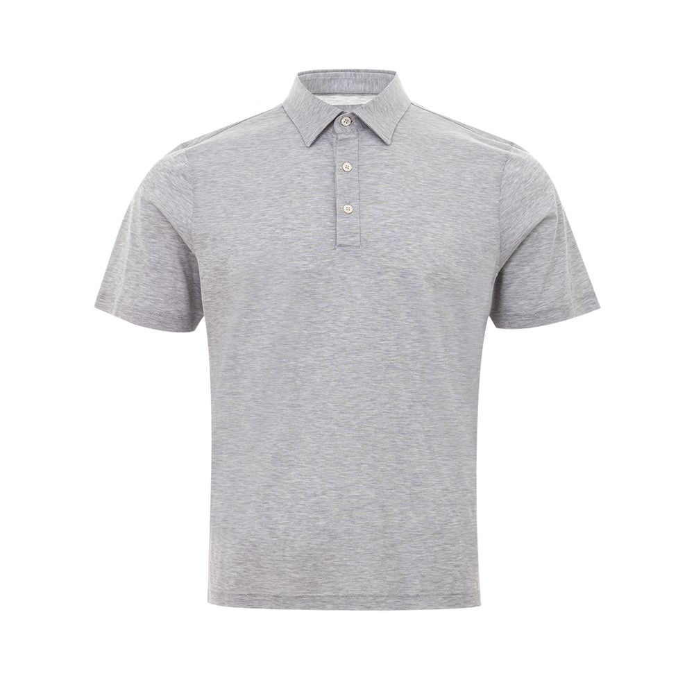 Gran Sasso Elegant Gray Cotton Polo Shirt