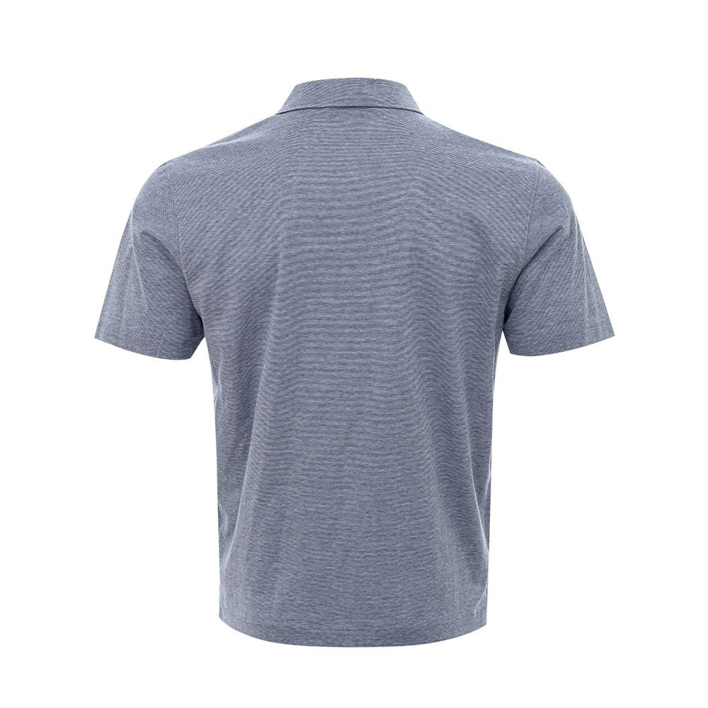 Gran Sasso Elegant Blue Cotton Polo for Refined Style