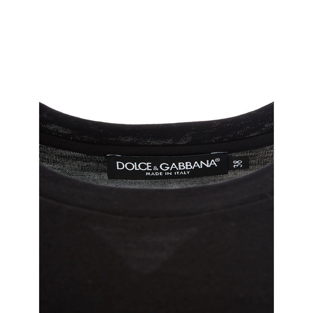 Dolce & Gabbana Elegant Black Cotton Top for Women