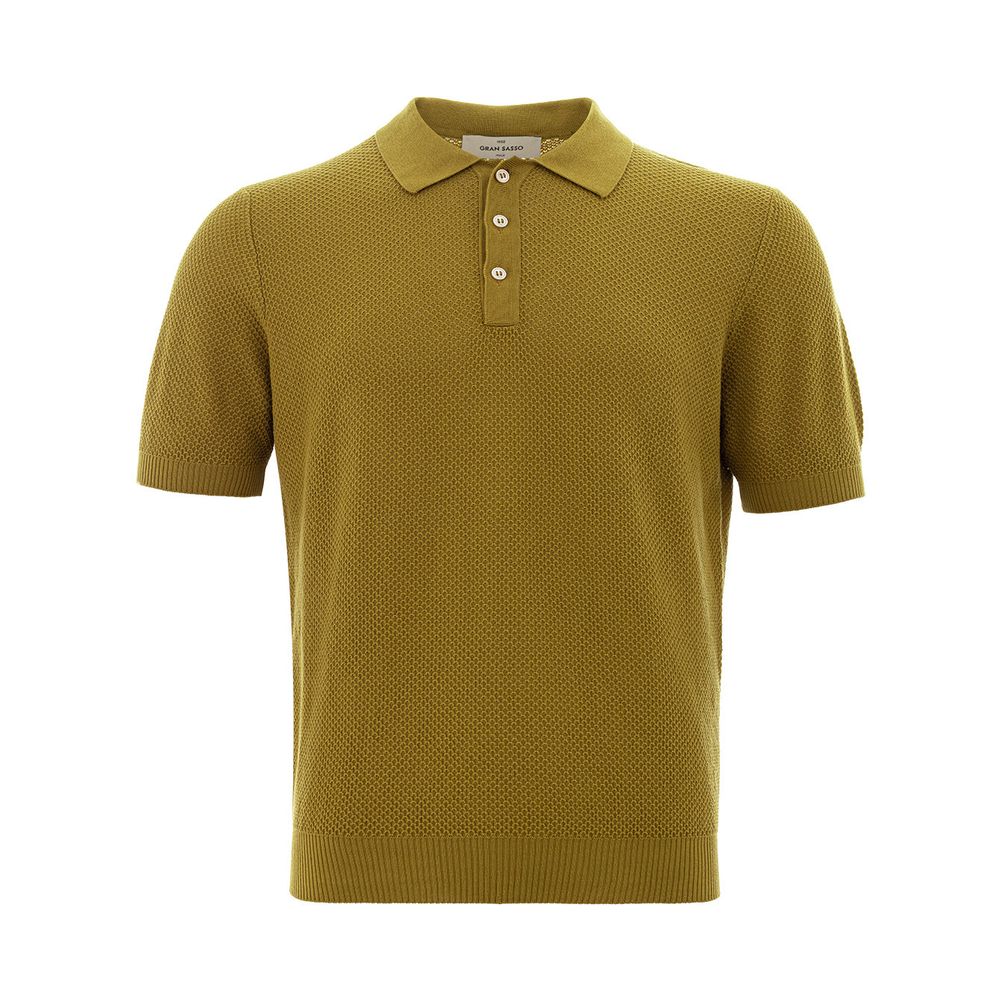 Gran Sasso Chic Green Cotton Polo for the Modern Gentleman