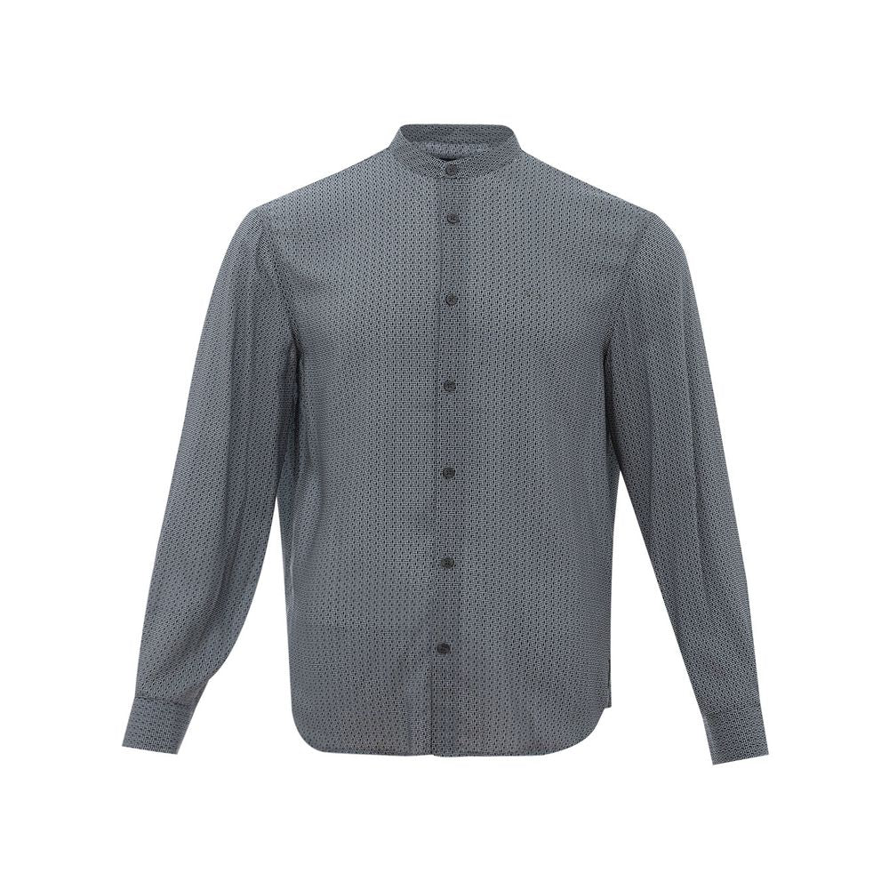 Armani Exchange Sleek Viscose Black Shirt for Men