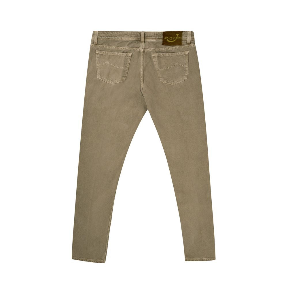 Jacob Cohen Exquisite Cotton Brown Jeans for Men