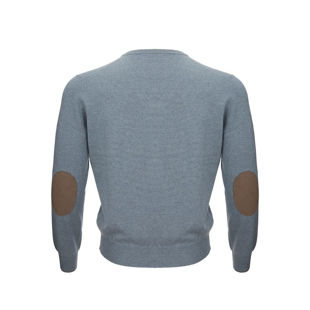 Gran Sasso Elegant Gray Cashmere Men's Sweater