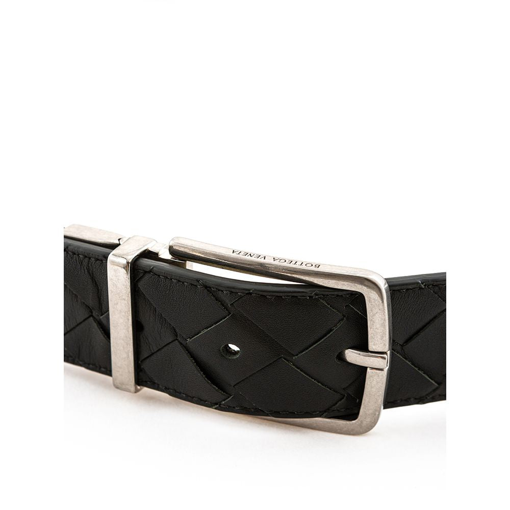 Bottega Veneta Elegant Green Leather Belt for Men