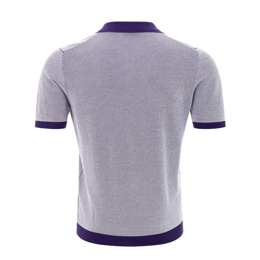 Gran Sasso Elegant Purple Cotton Polo Shirt