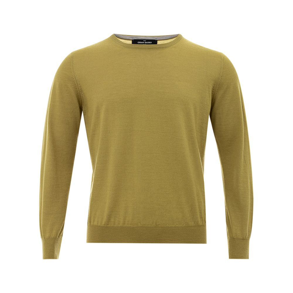 Gran Sasso Elegant Green Cashmere Men's Sweater