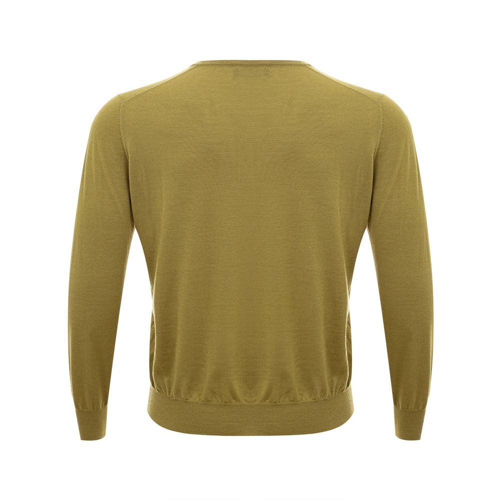 Gran Sasso Elegant Green Cashmere Men's Sweater