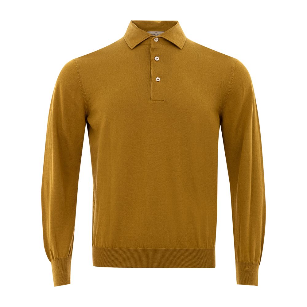 Gran Sasso Sunny Yellow Italian Cotton Polo