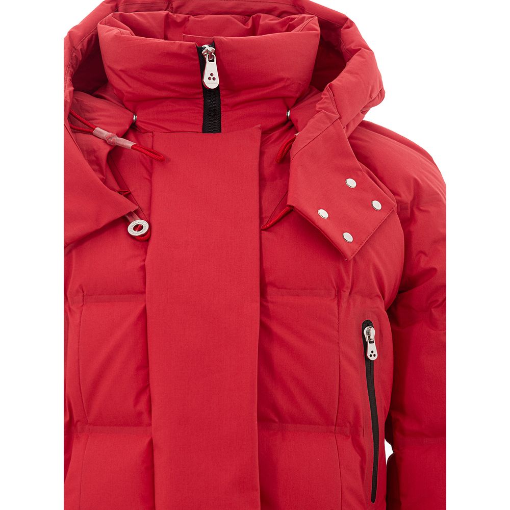 Peuterey Elegant Red Cotton Jacket for Sophisticated Style