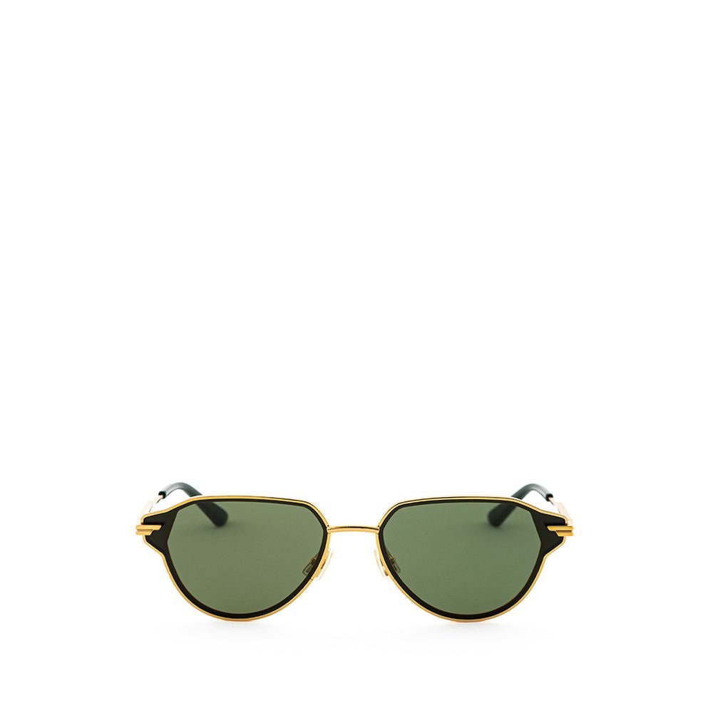 Bottega Veneta Elegant Gold-Toned Metal Sunglasses