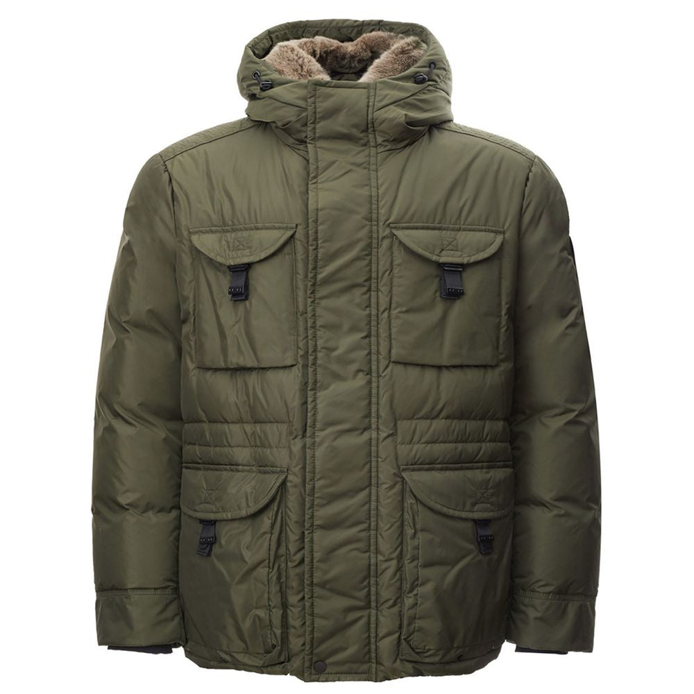 Peuterey Elegant Green Polyamide Jacket for Men